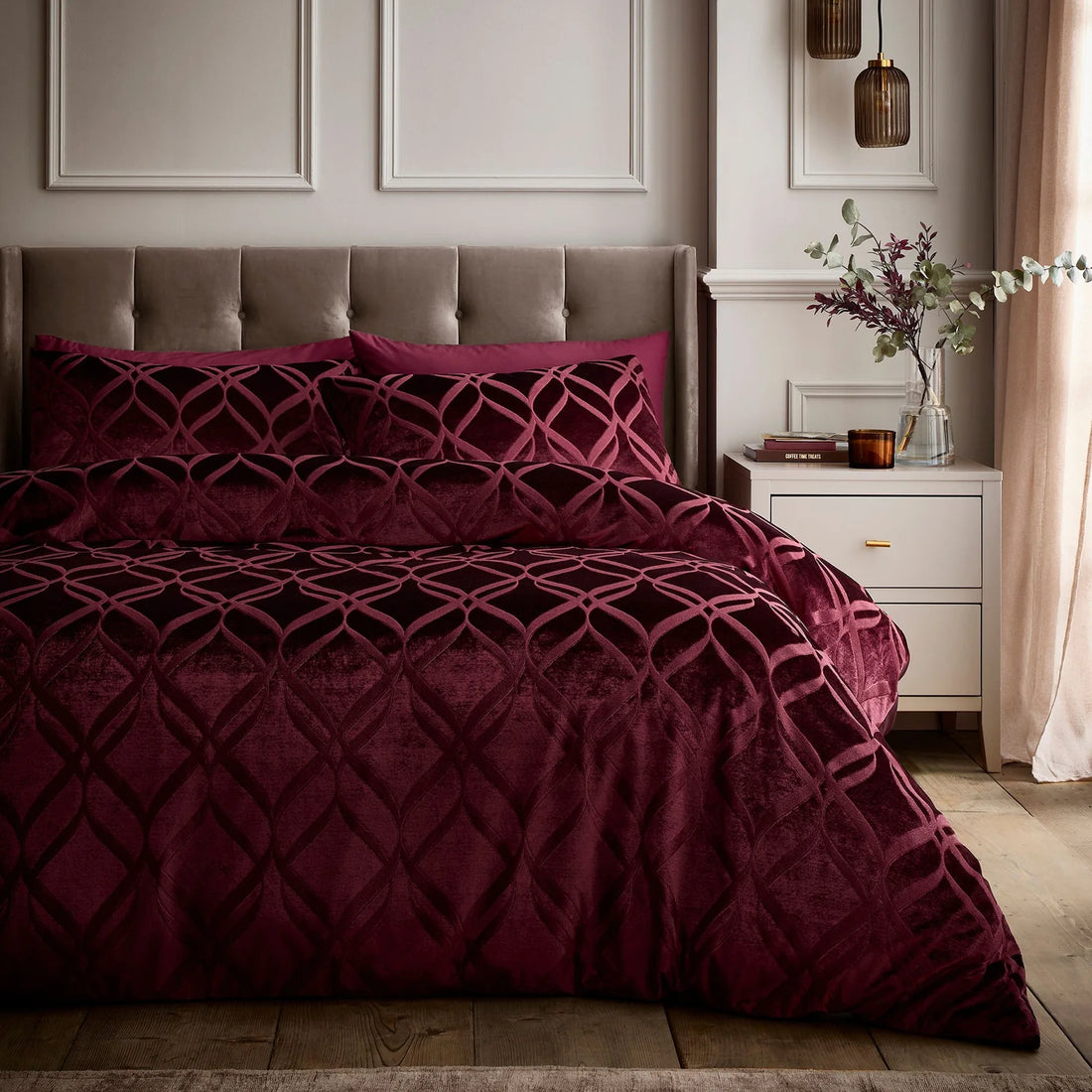 Belfort Berry Easy Care Duvet Cover Set