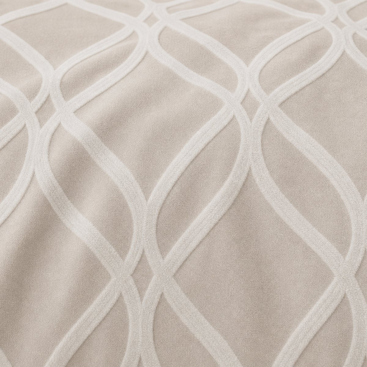 Macro close-up of the champagne fabric on the Belfort Soft Microfibre Duvet Cover Set