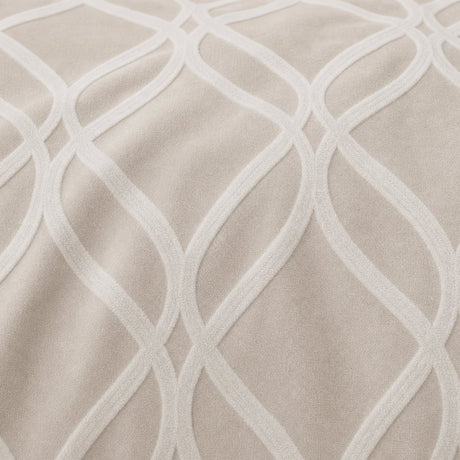 Macro close-up of the champagne fabric on the Belfort Soft Microfibre Duvet Cover Set