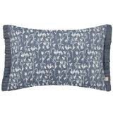 Belle 100% Cotton French Blue Cushion Cover or Filled Cushion 30cm x 50cm - additional product view 2