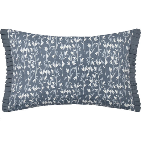 Belle 100% Cotton French Blue Cushion Cover or Filled Cushion 30cm x 50cm - additional product view 3