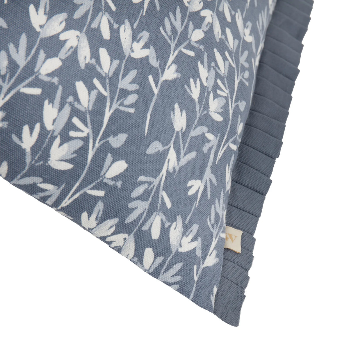 Belle 100% Cotton French Blue Cushion Cover or Filled Cushion 30cm x 50cm - additional product view 5