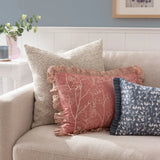 Belle 100% Cotton French Blue Cushion Cover or Filled Cushion 30cm x 50cm - additional product view 7