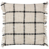 Beni 100% Cotton Natural + Black Cushion Cover 45cm x 45cm - additional product view 2