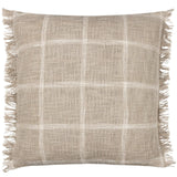 Beni 100% Cotton Stone + Natural Cushion Cover 45cm x 45cm - additional product view 2