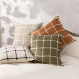 Beni 100% Cotton Stone + Natural Cushion Cover 45cm x 45cm - additional product view 6