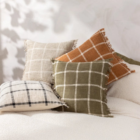 Beni 100% Cotton Stone + Natural Cushion Cover 45cm x 45cm - additional product view 6