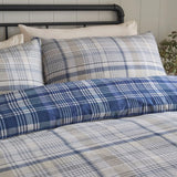 Bennet Check Navy 100% Cotton Duvet Cover Set - product image 2
