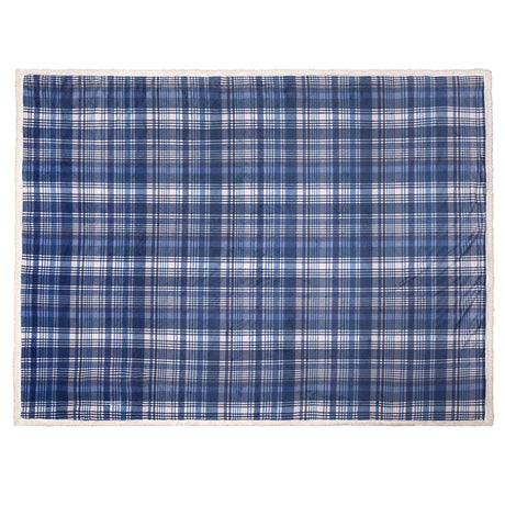Bennet Check Navy Throw Blanket 150 x 200cm - product image 3