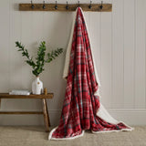 Bennet Check Red Throw Blanket 150 x 200cm - main product image