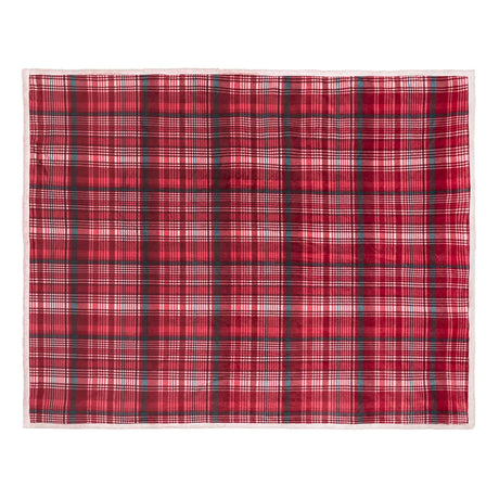 Bennet Check Red Throw Blanket 150 x 200cm - product image 3