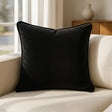 Berkshire Velvet Cushion Cover and Filled Cushion 22" x 22" (55cm x 55cm) - Black
