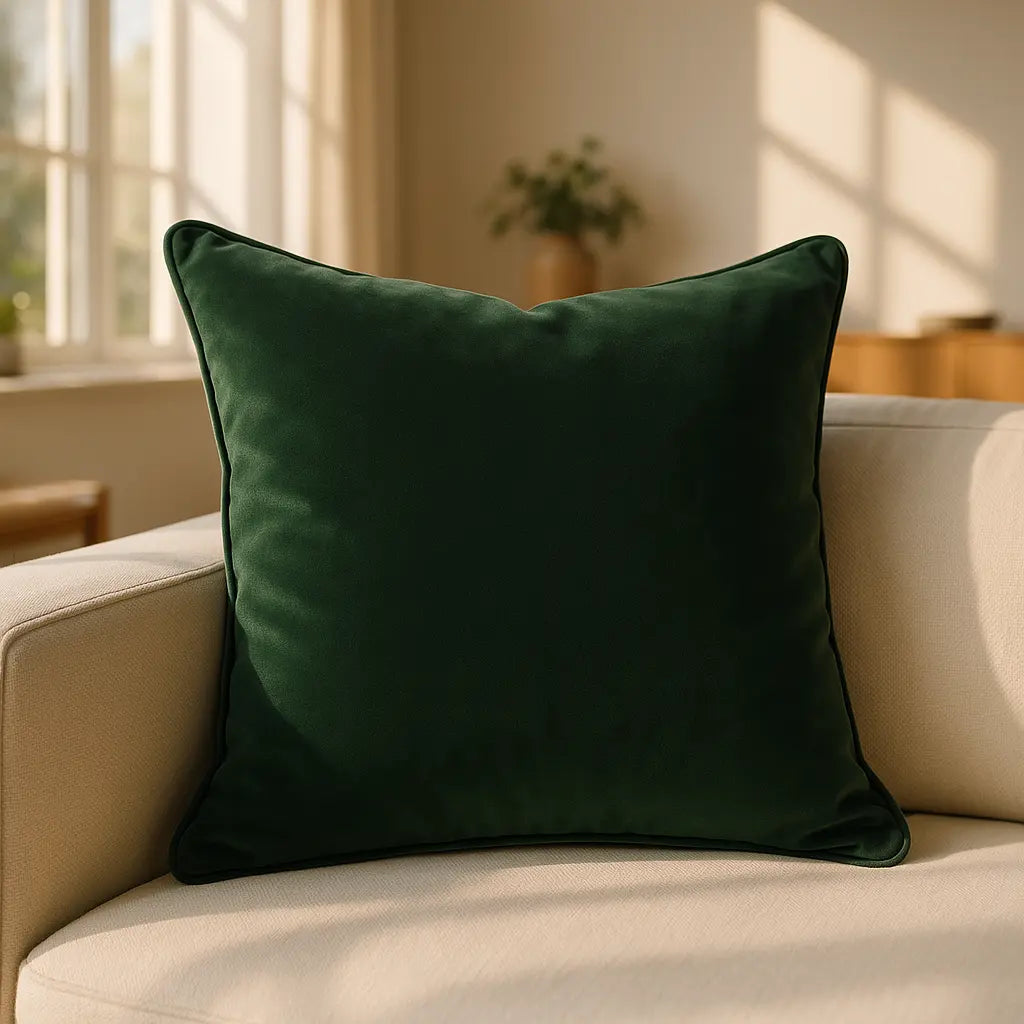 Berkshire Velvet Bottle Cushion Cover and Filled Cushion 55cm x 55cm