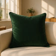 Berkshire Velvet Cushion Cover and Filled Cushion 22" x 22" (55cm x 55cm) - Bottle