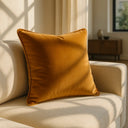 Berkshire Velvet Cushion Cover and Filled Cushion 22" x 22" (55cm x 55cm) by Sundour