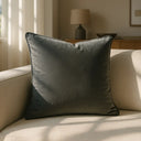 Berkshire Velvet Cushion Cover and Filled Cushion 22" x 22" (55cm x 55cm) by Sundour
