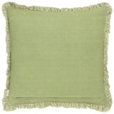 Bertie 100% Cotton Velvet Sage Cushion Cover or Filled Cushion 45cm x 45cm - additional product view 3
