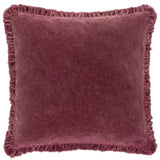 Bertie 100% Cotton Velvet Burnt Red Cushion Cover or Filled Cushion 45cm x 45cm - additional product view 2