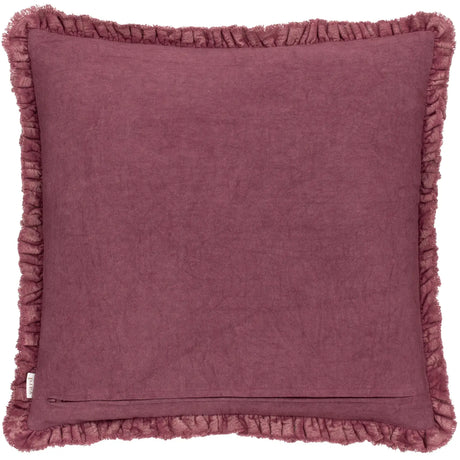 Bertie 100% Cotton Velvet Burnt Red Cushion Cover or Filled Cushion 45cm x 45cm - additional product view 3