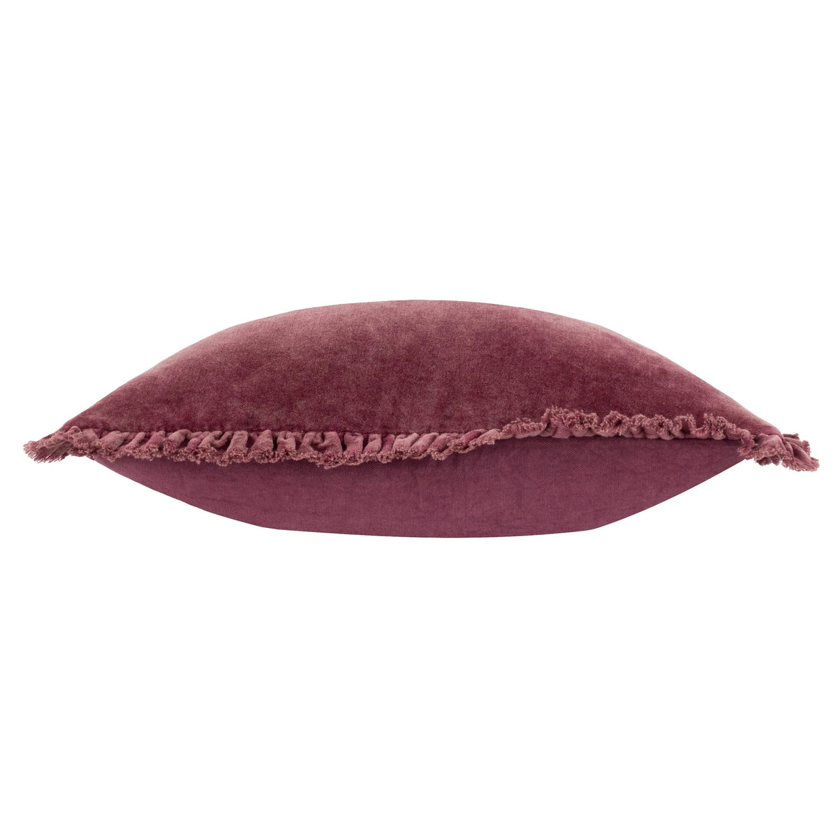 Bertie 100% Cotton Velvet Burnt Red Cushion Cover or Filled Cushion 45cm x 45cm - additional product view 4