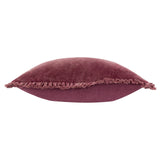 Bertie 100% Cotton Velvet Burnt Red Cushion Cover or Filled Cushion 45cm x 45cm - additional product view 4