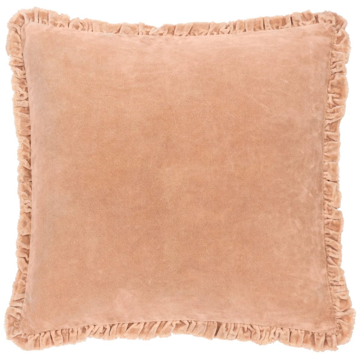Bertie 100% Cotton Velvet Cashew Cushion Cover or Filled Cushion 45cm x 45cm - additional product view 2