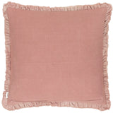 Bertie 100% Cotton Velvet Rosewood Cushion Cover or Filled Cushion 45cm x 45cm - additional product view 3