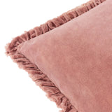 Bertie 100% Cotton Velvet Rosewood Cushion Cover or Filled Cushion 45cm x 45cm - additional product view 5