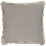 Bertie 100% Cotton Velvet Taupe Cushion Cover or Filled Cushion 45cm x 45cm - additional product view 3