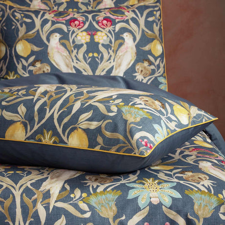 Songbird Traditional Floral Piped Pillowcase Pair by EW by Edinburgh Weavers 2