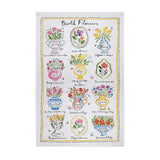 Birth Flowers Cotton Tea Towel by Ulster Weavers