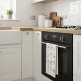 Birth Flowers Cotton Tea Towel by Ulster Weavers