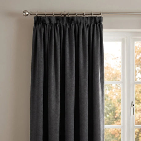 Galaxy Dim Out Woven Thermal Pencil Pleat Curtains 5