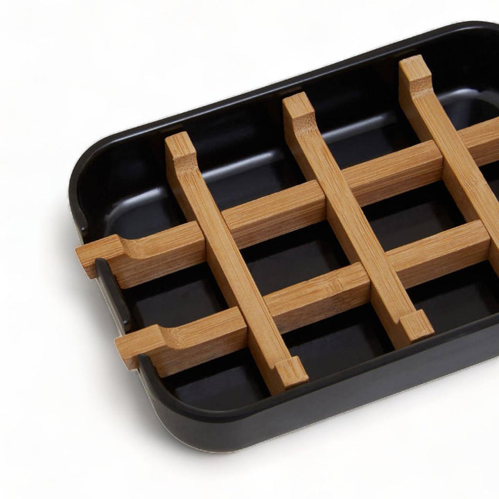 Black Bamboo Soap Dish - Ideal