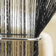 Glam String Door Curtain Panel - Black