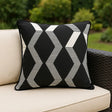 Rico Outdoor Water Resistant Cushion Cover or Filled 43cm x 43cm - Black