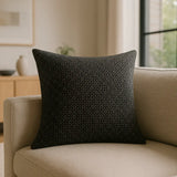Tryfan Cushion Cover / Filled Cushion 20" x 20" (50cm x 50cm) - Black