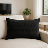 Ramas Cushion Cover / Filled Cushion 16" x 24" (40cm x 60cm) - Black