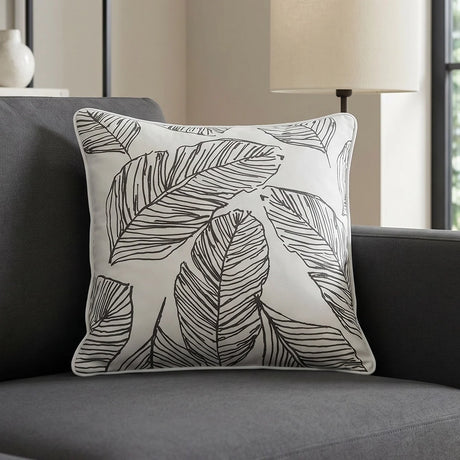 Matteo Filled Scatter Cushion 43cm x 43cm (17" x 17") - Black