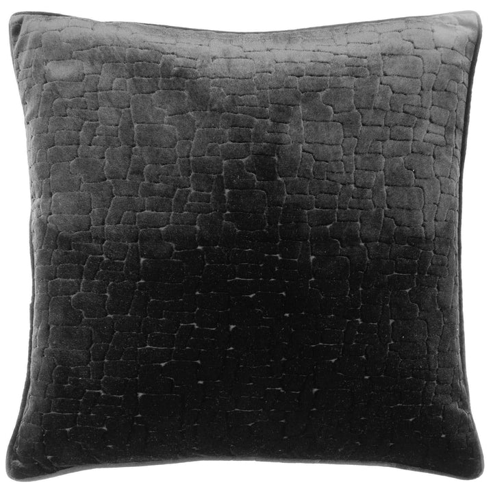 Bloomsbury Black Velvet Cushion Cover 20" x 20" - Ideal