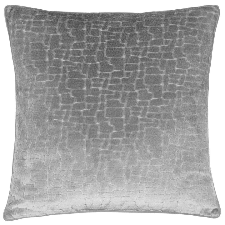 Bloomsbury Silver Velvet Cushion Cover 20" x 20" - Ideal