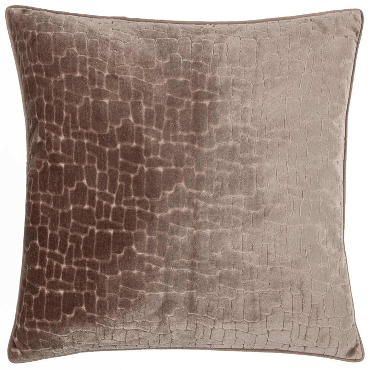 Bloomsbury Taupe Velvet Cushion Cover 20" x 20" - Ideal