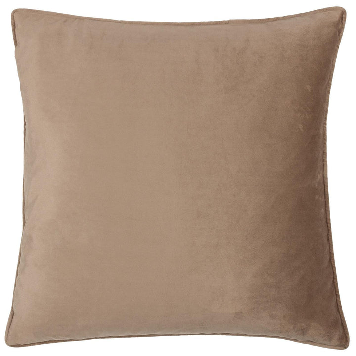 Bloomsbury Taupe Velvet Cushion Cover 20" x 20" - Ideal