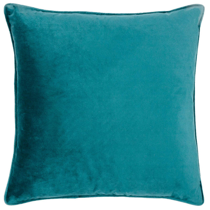 Bloomsbury Teal Velvet Cushion Cover 20" x 20" - Ideal