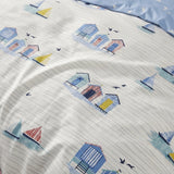 Beach Huts Polycotton Duvet Cover Set 4