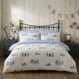 Beach Huts Polycotton Duvet Cover Set 1