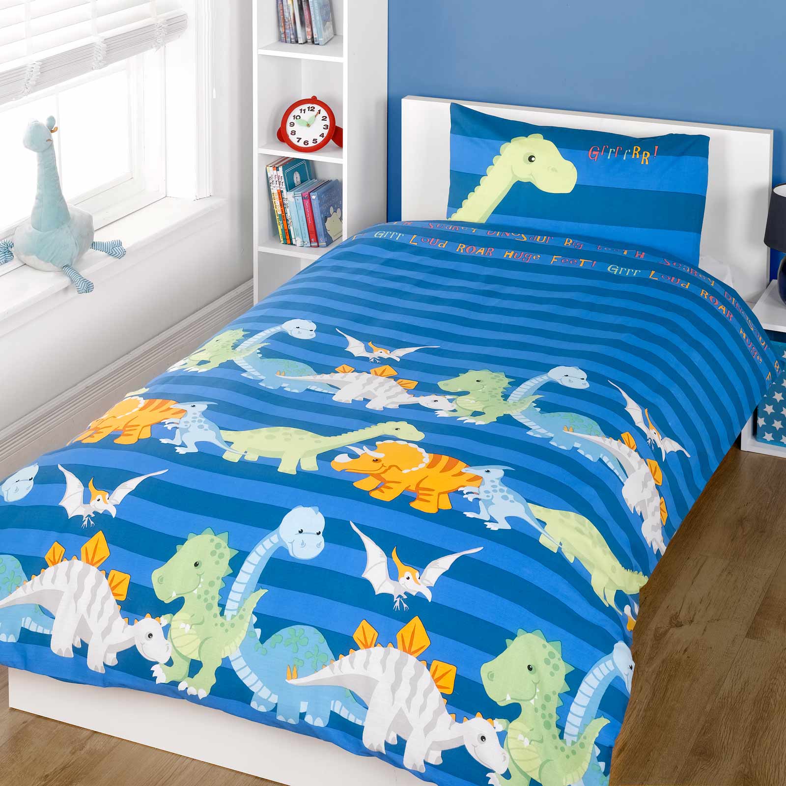 Dinosaur Bedding Set for Kids – Jurassic Theme, Toddler Single