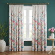 Amelle Floral Pencil Pleat Ready Made Curtains 1