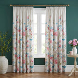 Amelle Floral Pencil Pleat Ready Made Curtains 1
