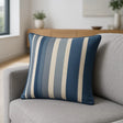 Whitworth Stripe 100% Cotton Cushion Cover 43cm x 43cm - Blue